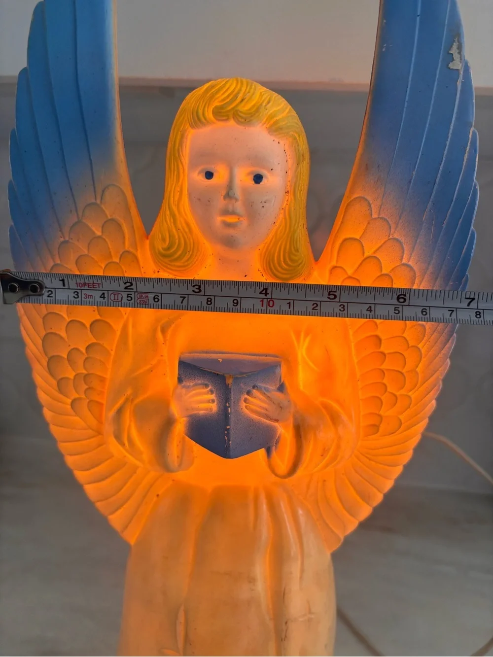 Vintage Christmas Angel Blow Mold Light